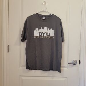 Gray BYU Salt Lake Center Men's T-Shirt